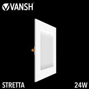 24W Stretta Square Shape Ultra Slim Recessed Panel