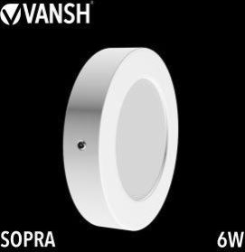 6W Sopra Circular Aluminium Housing Surface Panel