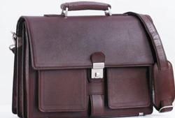 Modi Graphic Dark Brown Leather Bag