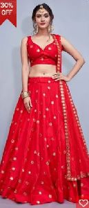 Taffeta Silk Lehenga