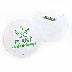 Plantable Seed Paper Badge