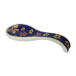 Ceramic Spoon Rest, Multicolor