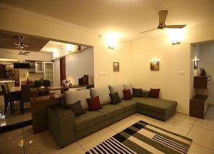 Lemon Living Room Interior Designing Services