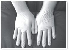 polymer coated gloves