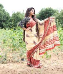 ladies printed saree