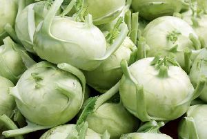 Fresh White Kohlrabi