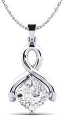 Silver Solitaire Pendant