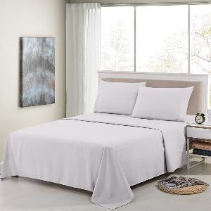 Bird Linen Off-white Plain 180TC Bedsheets