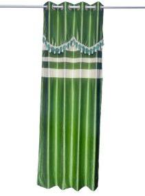 Parrot Green Designer Curtain