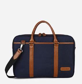 Phoenix Navy Blue and Tan Briefcase