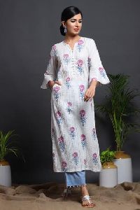 PRINTED GOTA COTTON KURTA