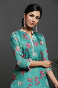 SILK A-LINE KURTA