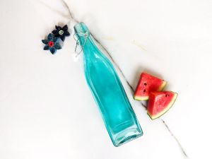 Swing Top Fridge Glass Water Bottle