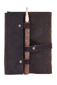 pen lock brown 5x7 inch buffalo leather diary