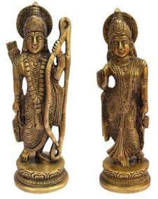 Brass Ram Sita Statue