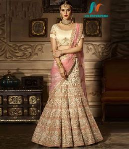 Off White Kerala Silk Lehenga Choli