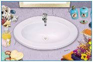 oval wash basin