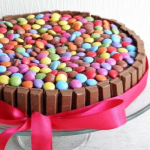 Kit Kat & Gems Cake