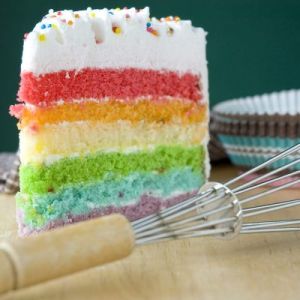 Rainbow Pineapple Cake