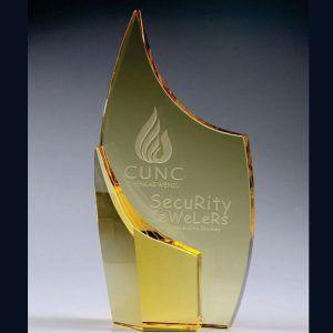 Golden Crystal Flame Trophy