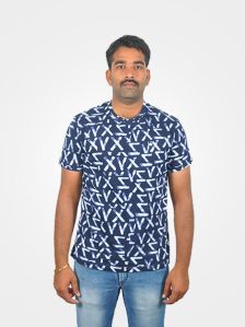 Dark Blue with V-Designed T-shirt