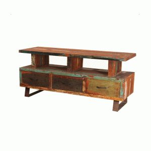 Recycled Mango Wood TV Unit