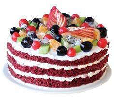 Red Velvet Fruit Cake