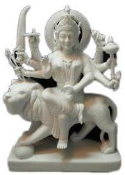 White Marble Durga Statue