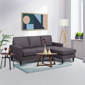 Grey Cameroon Modular Four Seater Sofa