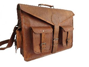 Leather Messenger Bag