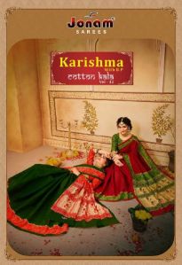 Jonam Karishma Vol 11 Cotton Saree with Bp