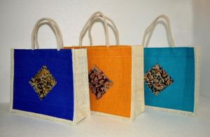 RB 1012 Kalamkari PAtch Jute bag