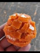 Orange jaggery.