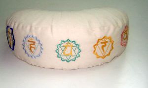 White Meditation Moon Cushion
