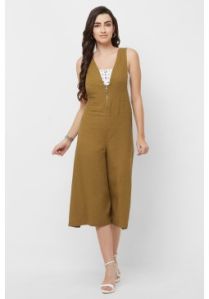 Sleeveless V-neck Jumpsuit