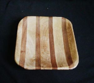 Wooden Square Serving Plate