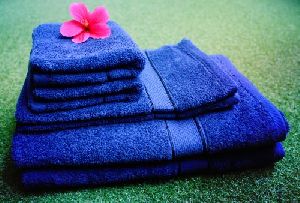 Pack of 6 Azure Blue Cotton Towels