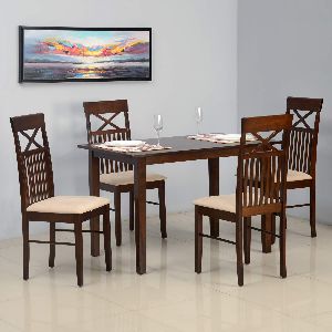 NILKAMAL PAULA 4 SEATER DINING TABLE SET