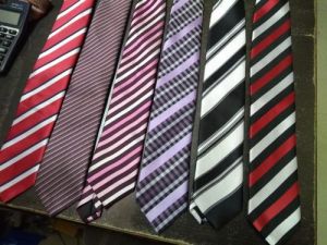 Stripe Patterned Tie Combo