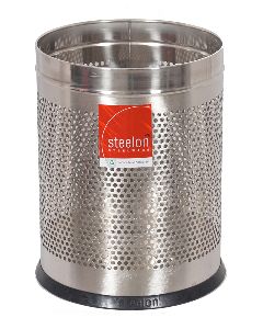 STAINLESS STEEL FULL PERFORATED DUSTBIN