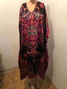 V Neck Polyester Kaftan