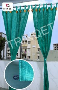 Outdoor Curtains,garden and balcony -green button light