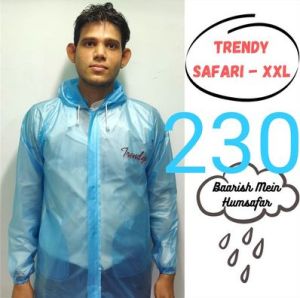 Trendy Mens PVC Raincoat