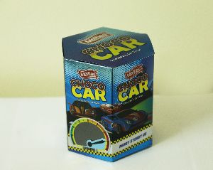 Hexagon shape met pet printed chocolate cartons