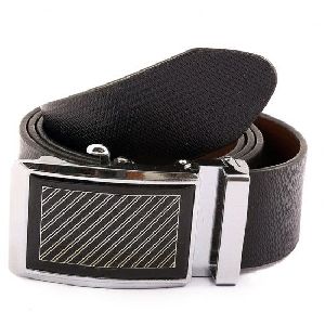 Mens Auto Lock Reversible Leather Belt