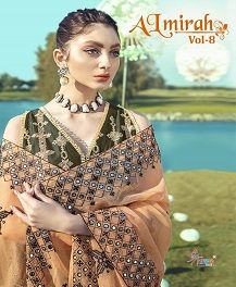 SHREE FAB ALMIRAH pure cotton embroidered pakistani Lawn suits