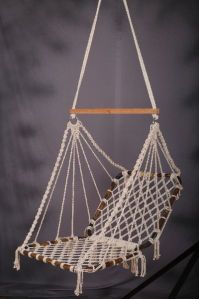 Handmade Cotton Rope CANE Swing