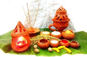 Terracotta Puja Samagri