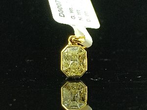 Fancy yellow emrld pendent