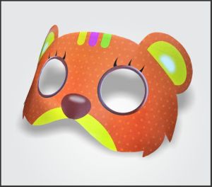 Teddy Party Mask